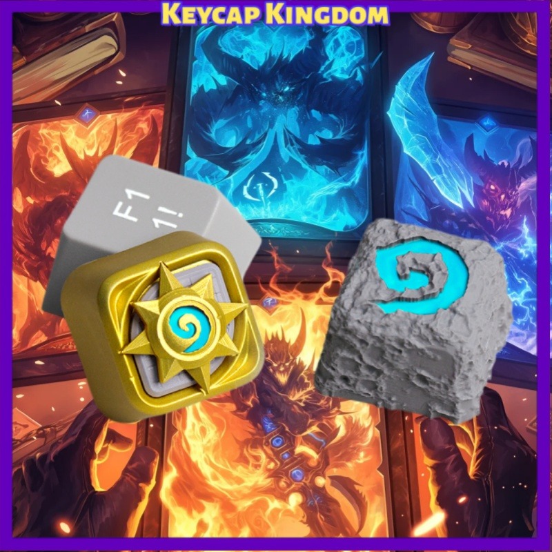 Gaming Accessories To 3D Print - Hearthstone WOW Gepersonaliseerde Keycaps 3D-geprinte hars