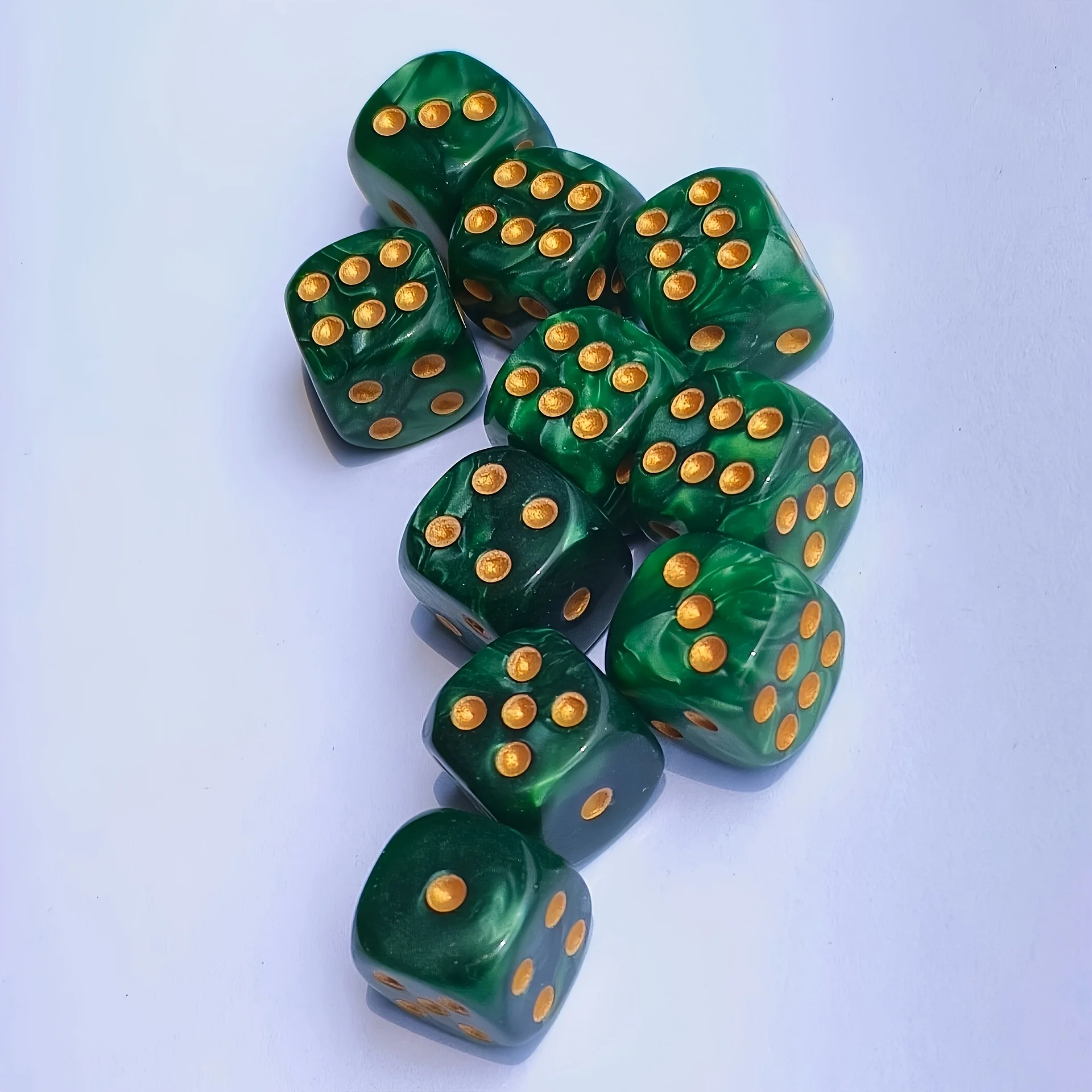 Gaming Handheld Accessories - 10 stuks 12mm Pearl Swirl D6