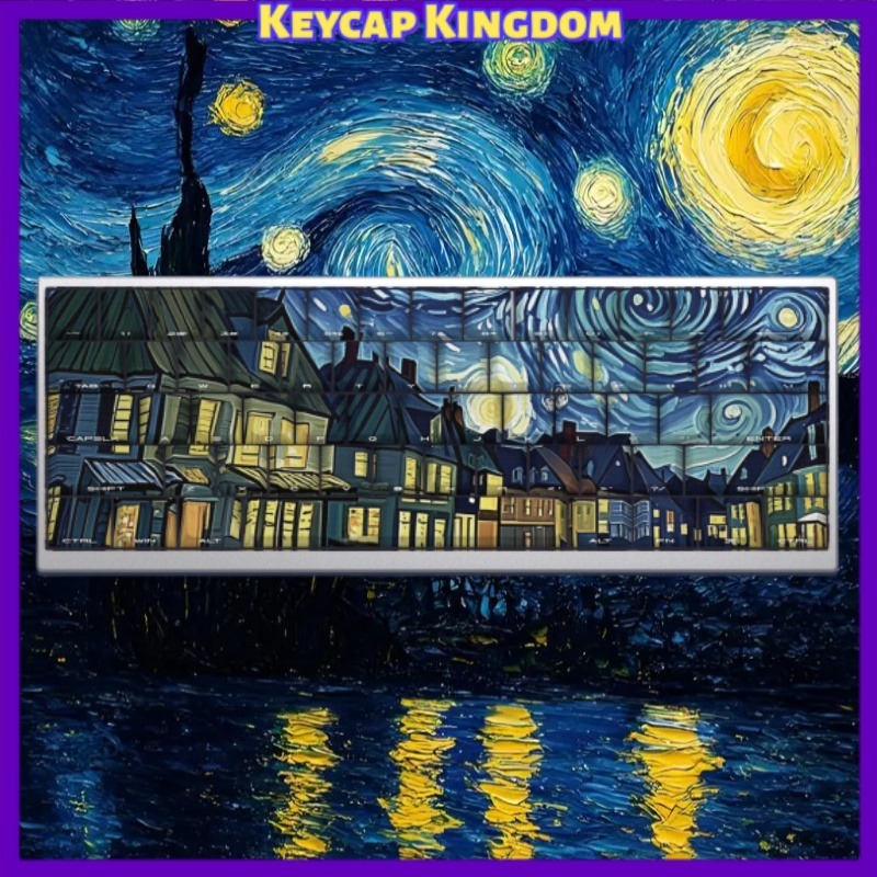 Gaming Accessories For Gaming Laptop - Van Gogh Starry Sky Thema Keycap