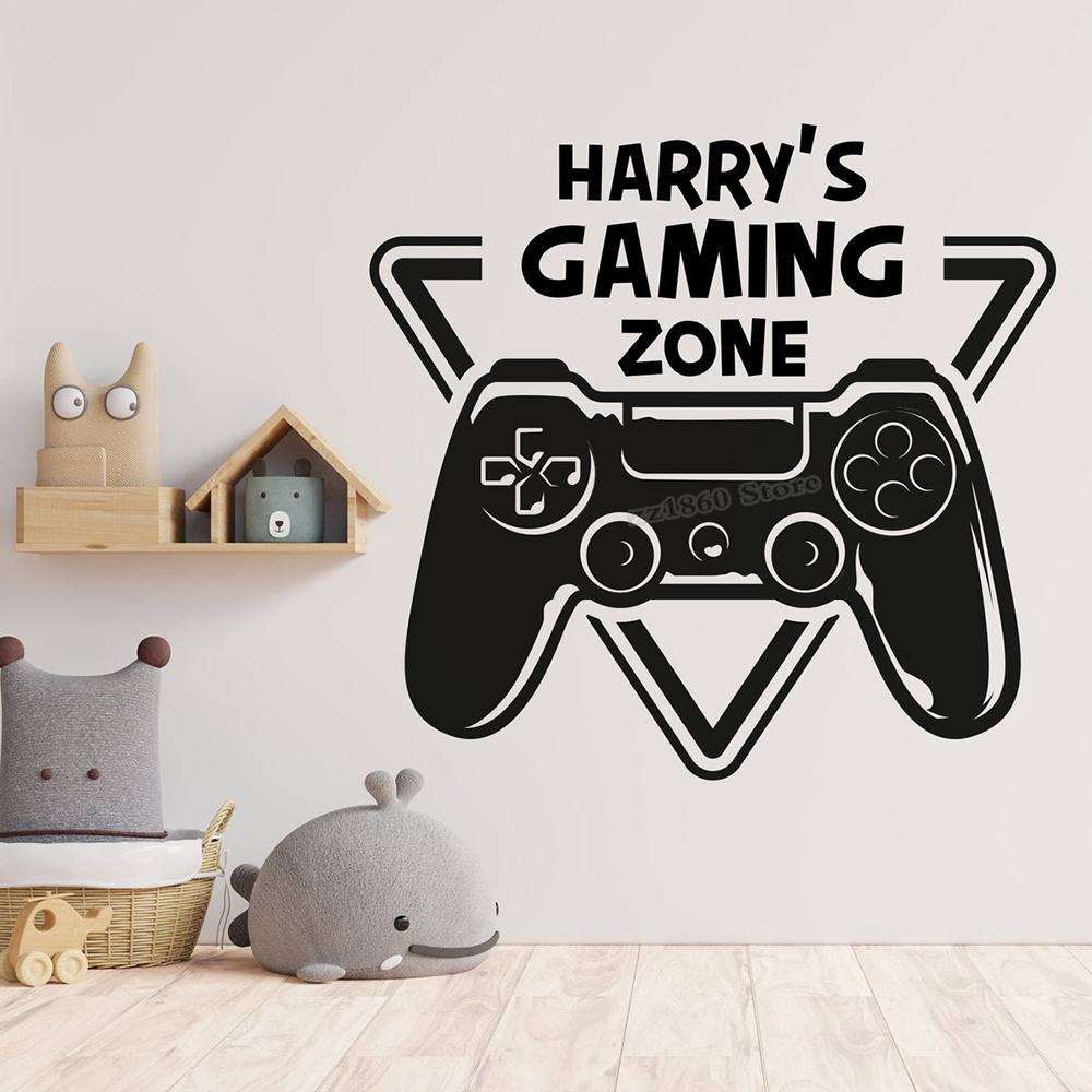 Gaming Accessories Wallpaper - Custom Naam Gaming Zone Muurtattoo Gamer