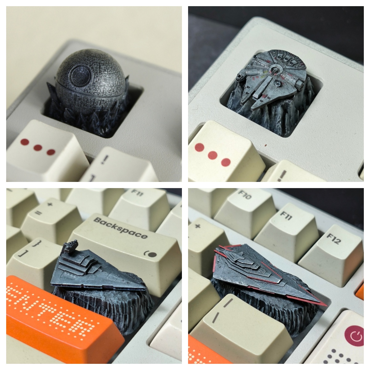 Gaming Accessories To 3D Print - HCY Death Star Artisan Keycap Hars