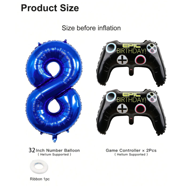 3 stks Video Game Feestartikel - Gaming Set Accessories recensie en prijs