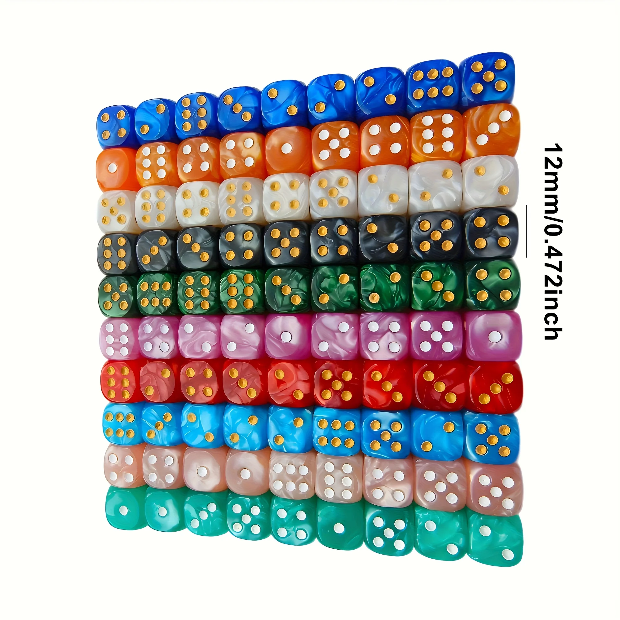 10 stuks 12mm Pearl Swirl D6 d - Gaming Handheld Accessories recensie en prijs