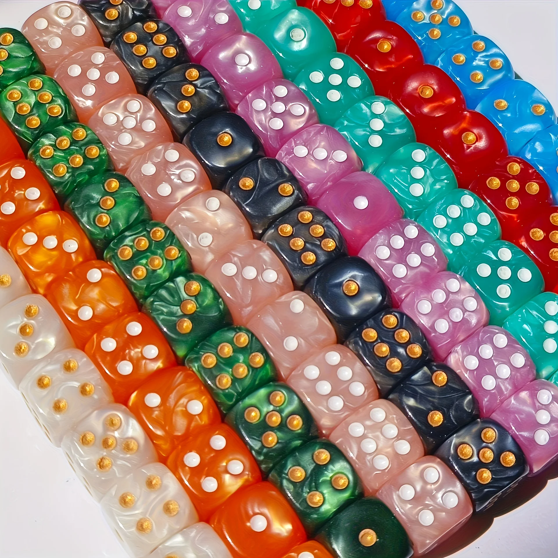 10 stuks 12mm Pearl Swirl D6 d - Gaming Handheld Accessories recensie en prijs