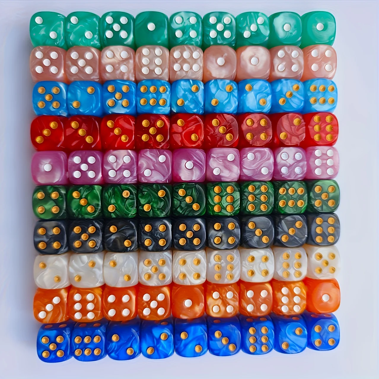 10 stuks 12mm Pearl Swirl D6 d - Gaming Handheld Accessories recensie en prijs