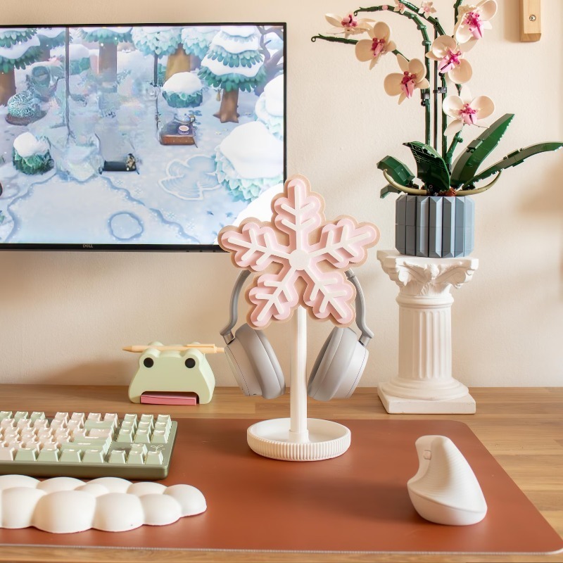 Sneeuwvlok-hoofdtelefoonstanda - Gaming Accessories To 3D Print recensie en prijs