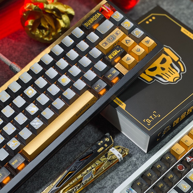 Golden Rose Thema Keycaps Set  - Gaming Set Accessories recensie en prijs