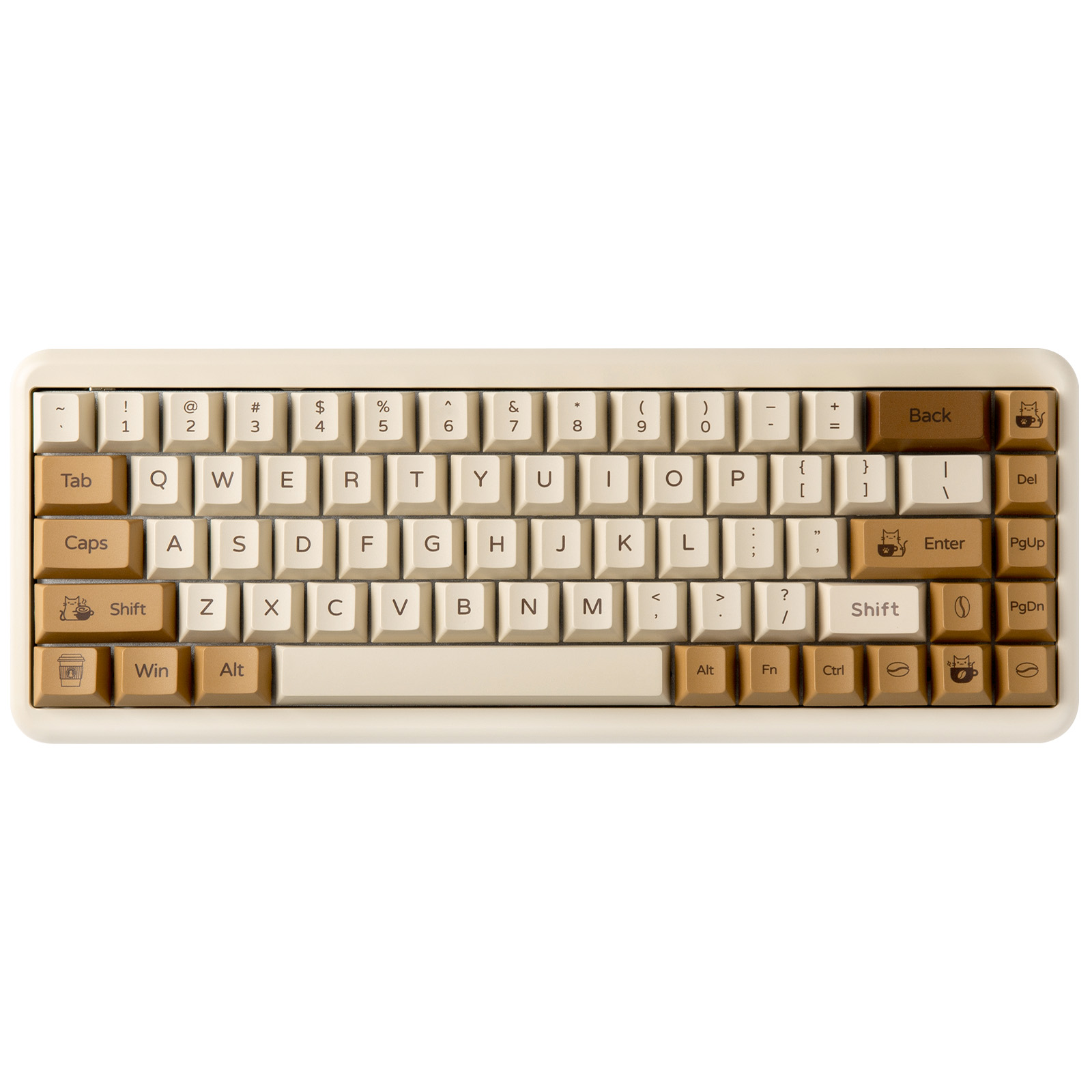 YUNZII Coffee Cat PBT Keycaps, - Gaming Set Accessories recensie en prijs